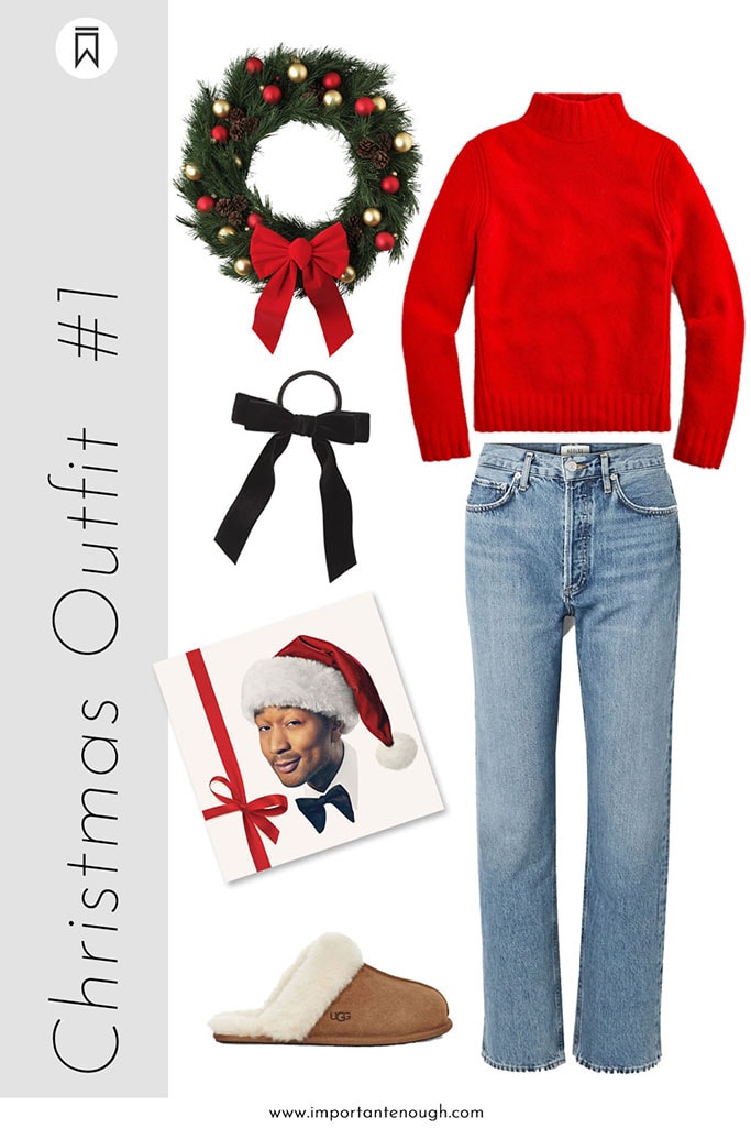 Jeans christmas outfits discount